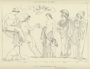 El juicio de Paris de John Flaxman